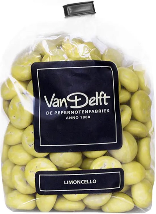 Foto: Van delft limoncello kruidnoten 225gr chocolade pepernoten