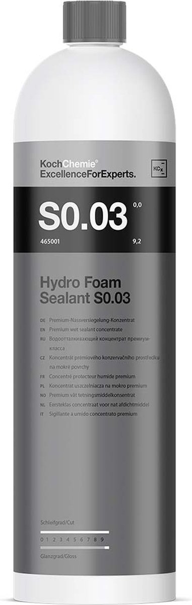Koch Chemie S0.03 Hydro Foam Sealant | Wet Sealant - 1000 ml