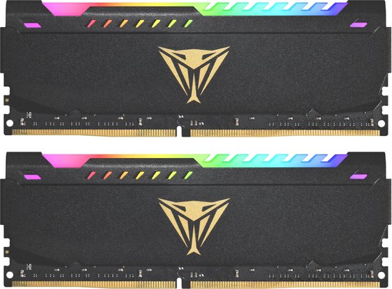 PVSR416G360C8K V4S Viper Steel RGB DIMM Kit, 16GB, DDR4, 3600MHz, CL18, BLACK HS
