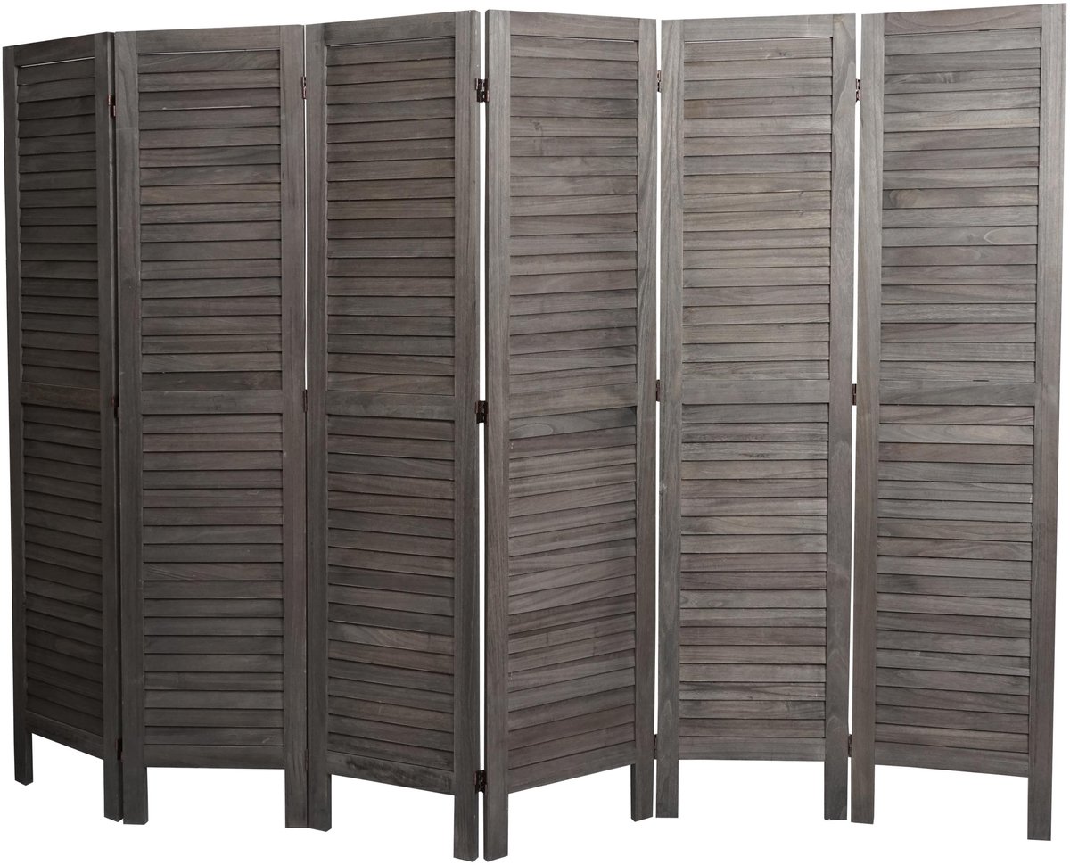 MCW Kamerscherm MCW-G30, privacyscherm, shabby look 170x240cm ~ grijsbruin