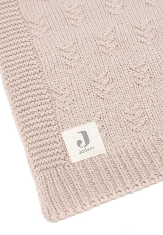 Jollein - Deken Ledikant 100x150cm - Dekentje Baby - Grain Knit - Wild Rose van Jollein — afbeelding 5