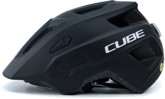 CUBE Fietshelm Linok - Kinderhelm - 11 Ventilatiegaten - Met LED-lamp - MIPS - EPS In-Mould - 46-51 cm - XS - Zwart van CUBE — afbeelding 2