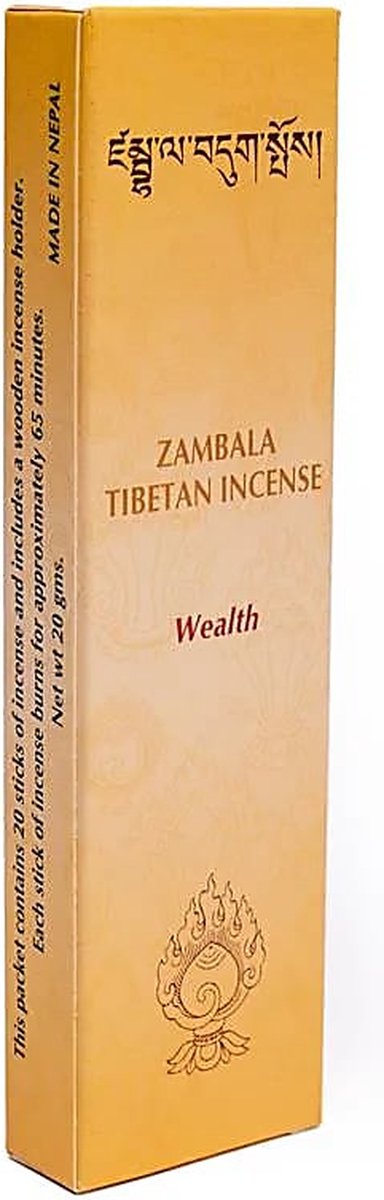 Goedkoopste Wierook Tibetaans Zambala Wealth - 20st