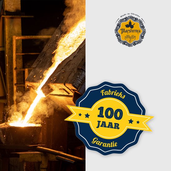 MAYSTERNYA Grillpan Gietijzer - 28 x 28 x 4 cm - Geschikt Voor Inductie - Steakpan - Grillen - Bakken - BBQ Accessoires - Grillplaat - Barbecue - Gietijzer - Pannenset - Barbecue Cadeau - Cadeau - Cadeaupakket - Mat Zwart