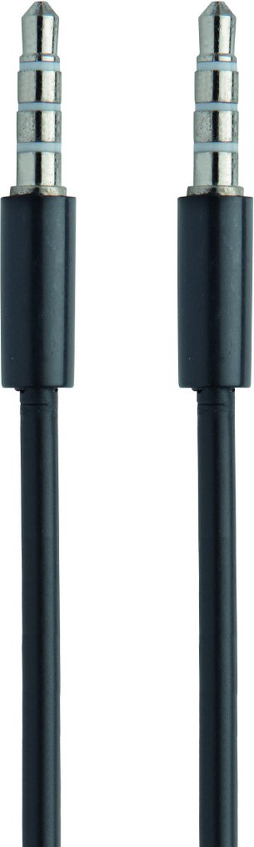 Mobiparts AUX Cable 3.5 mm to 3,5 mm Black (1 meter)