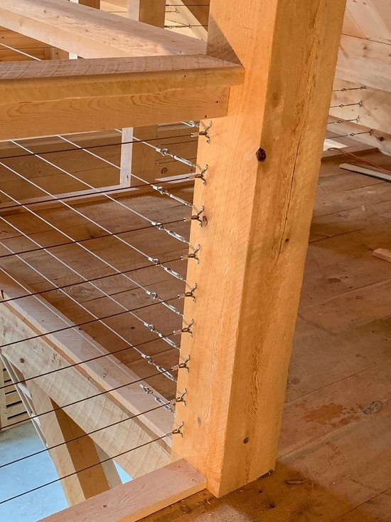KOMABLEN Roestvrijstalen Staalkabelset 60 M - 3 Mm PVC Gecoat Spansysteem Voor Gordijnen En Waslijn