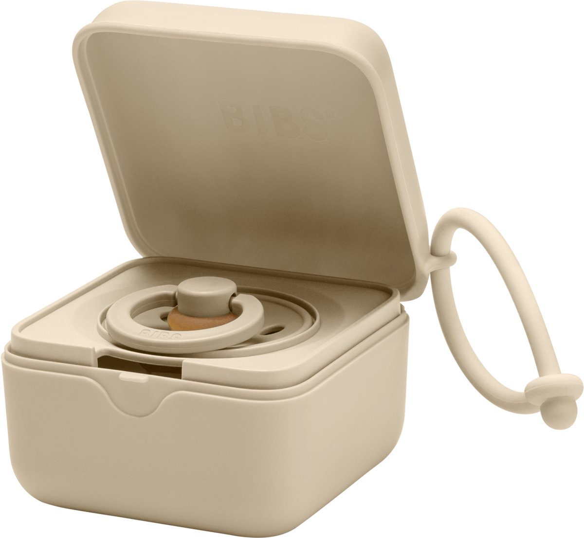 Goedkoopste Bibs - Speenhouder - Pacifier Box - Vanilla