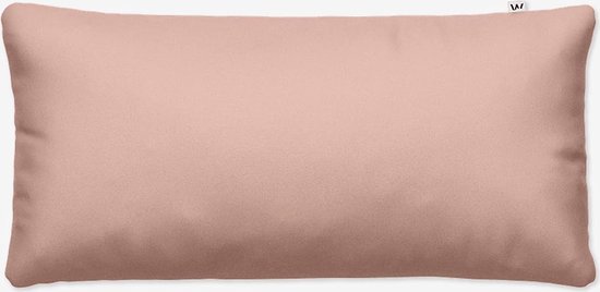 Kussensloop, 40 x 80 cm, rose, douce et infroissable, taie d'oreiller super douce, housse de coussin avec fermeture éclair cachée
