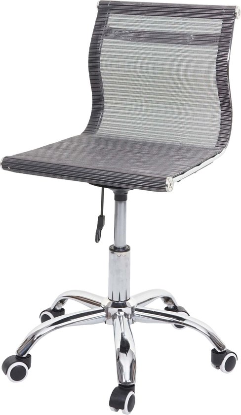 Bureaustoel MCW-K53, bureaustoel bureaustoel computerstoel, netbespanning stof/textiel ~ grijs