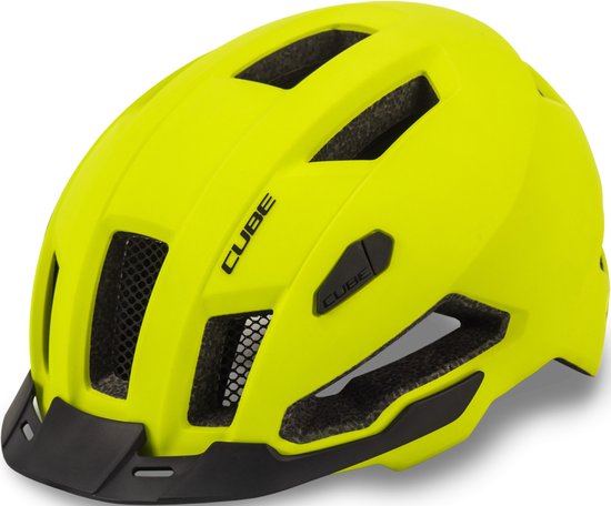 Cube Cycling Casque Evoy Hybrid - Casque polyvalent - MIPS - 13 Trous d'aération - Ajustable - 49-55 cm - S - Jaune