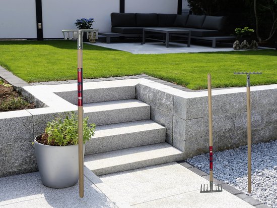 Synx Tools - Mini Tuinhark Junior - verzinkt - Speelgoed Harken - Kinderenartikelen - Tuinartikelen - Inclusief steel 75cm van Synx Tools — afbeelding 3