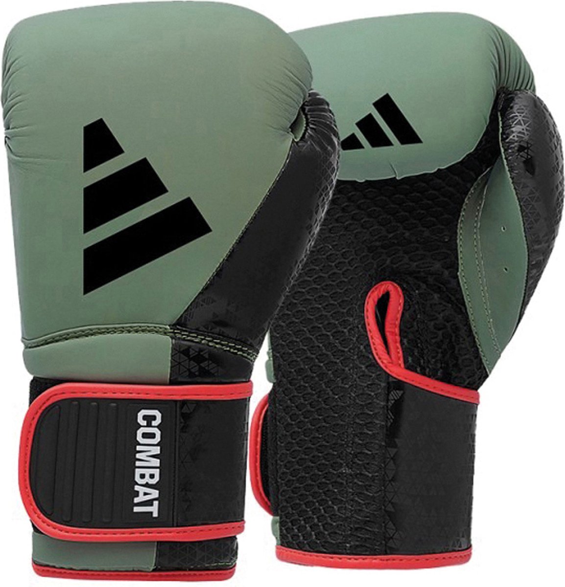 Adidas Combat 50 Bokshandschoenen - Kunstleer - Groen/Zwart (Beschikbaar in verschillende maten)