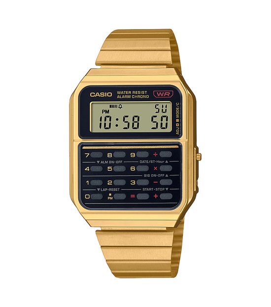 Casio Casio Collection Vintage CA 500WEG 1AEF Horloge Staal Goudkleurig O 38 mm bol