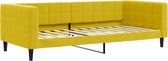 vidaXL - Slaapbank - 90x200 - cm - fluweel - geel
