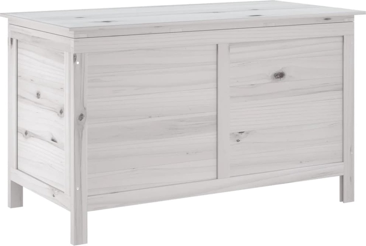 vidaXL - Tuinbox - 99x49,5x58,5 - cm - massief - vurenhout - wit