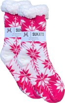 Sukats® Huissokken - Homesocks - Maat 36-41 - Anti-Slip - Fluffy Sokken - Huissokken Dames - Slofsokken - Variant 104 - Meerdere Maten en Varianten