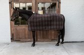 Kentucky Fleece Rug Heavy Check Printing Brown - Size : 145/195/6.6