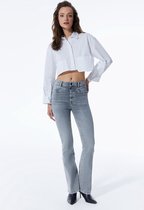COJ - Matilda - Dames Flare Jeans - Grey Vintage