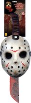 Machete en masker van Jason uit Friday the 13th™ - Verkleedmasker - One size