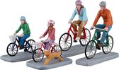 Lemax - Family Bike Ride - Set van 4