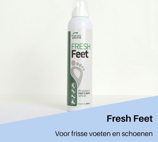 Fresh Feet - Voetspray tegen zweetvoeten in sneakers, werkschoenen, sportschoenen en op de huid - Probiotica spray - Voetenspray tegen zweetgeur
