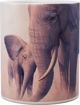 Olifanten Echo And Ebony - Elephants - Mok 440 ml
