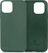 Coverzs Luxe Liquid Silicone case geschikt voor Apple iPhone 13 Pro hoesje - Groen - Geschikt voor iPhone 13 Pro case - Dennen groene case - Beschermhoesje - Backcover hoesje - Dennengroen