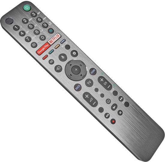 Universele Sony Smart TV RMF-TX611E afstandsbediening - Metalen behuizing - Met Toetsverlichting