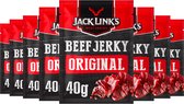 Jack Link's Beef Original - 8 stuks - 40 gram - Vleesconserven - Snacks - Fitness - Voordeelverpakking