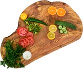 CRAFLAIR olijfhout serveerplank- tapasplank -borrelplank 40 tot 45 cm