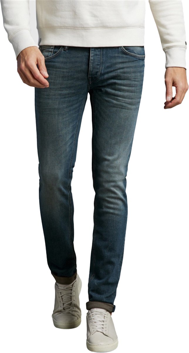 Cast Iron Blauwe Slim Fit Jeans Riser Slim Aged - Dark Wash - Maat 31-36