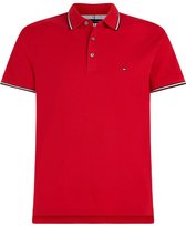 Tommy Hilfiger - Heren Polo SS Rwb Tipped Slim Polo - Rood - Maat M
