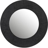 J-Line spiegel - jute/aluminium - zwart - small
