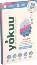 YOKUU Probiotische Wasstrips - 64 Wasbeurten - Parfumvrij - Ecologisch Wasmiddel - Ultra Geconcentreerd en Voorgedoseerd - Wasproduct Zonder Water - Ideaal voor op Reis