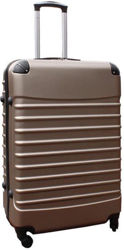Koffer Vierkant Travelerz ABS - goud XL