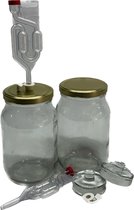 Kilner fermentatieset 2 x1L bokalen