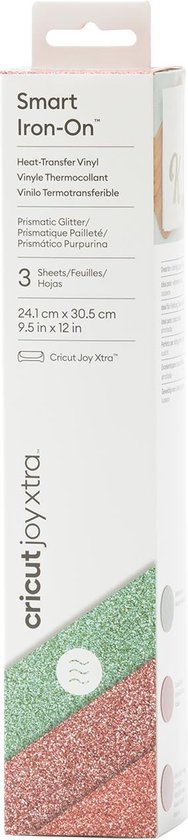 Thermocollant Smart Cricut - Prismatic Glitter Sea Sparkle - 24x30,5 cm (3 feuilles)