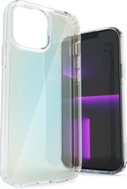 Coverzs geschikt voor Apple iPhone 13 Mini hoesje transparant kleurverloop - groen