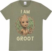 Marvel I Am Groot - Badge Mens Tshirt - XL - Groen