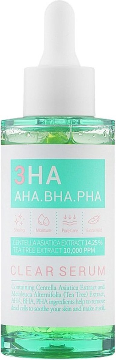 Esfolio 3HA (AHA,BHA,PHA) Clear Vitamin C Cica Serum 50 ml - Hypoallergeen - Tea Tree - Anti-Acne - Gezichtsserum