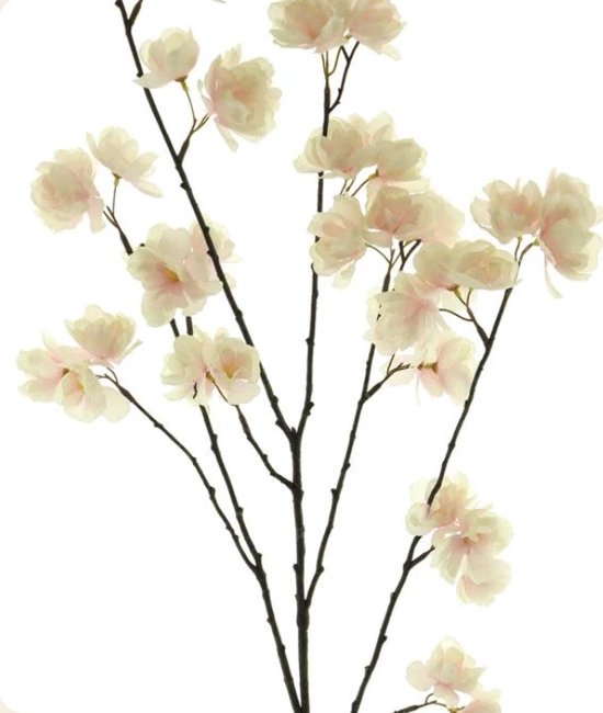 Kunstbloem - Cherry Blossom - topkwaliteit decoratie - 2 stuks - romig roze bloem - 100 cm hoog