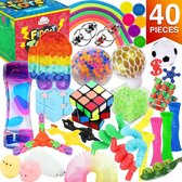 Fidget Toys Pakket - 40 stuks - Fidget Speeltjes Set - Fidgets - Pop It - Speed Cube - Cube