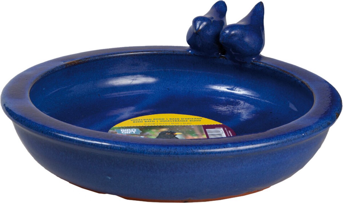 Tuinplus - Vogelbad - Rond - Blauw
