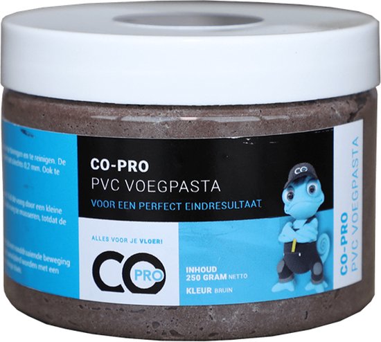 Co-pro Voegpasta voor verlijmde PVC vloeren kleur (BRUIN)- Kant en klaar- 250gram