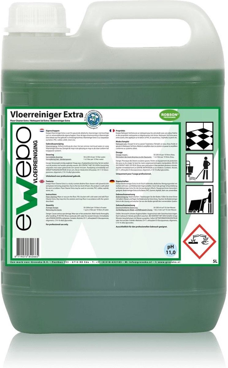 Goedkoopste Ewepo Vloerreiniger Extra 5 liter Ewepo