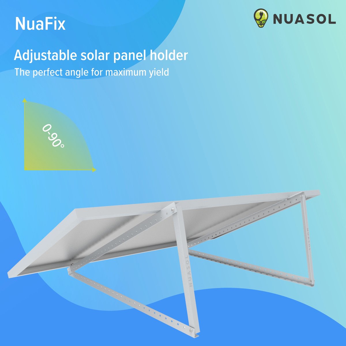 NuaSol Zonnepaneel Beugel - voor Zonnepanelen Balkon - Zonnepaneel