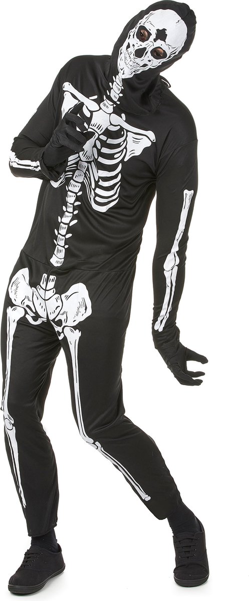 Vegaoo - Halloween skeletten kostuum voor mannen