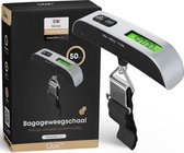 Nintai Digitale kofferweegschaal - Bagageweegschaal tot 50KG met Weeghaak - Hangweegschaal