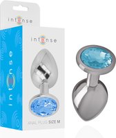INTENSE ANAL TOYS | Intense - Anal Plug Metal Blue Size M | Buttplug | Sex Toys voor Vrouwen | Sex Toys for Couples | Unique Buttplug | Metal Buttplug