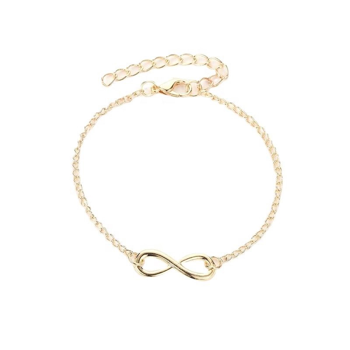 Lumici® | Infinity Armband - Oneindig - Oneindige Armband - Bracelet - Metaal - Lucky 8 - Cadeau Voor Vrouwen - Moederdag Cadeau - Valentijn - Liefde - Verrassing - Goud & Zilver